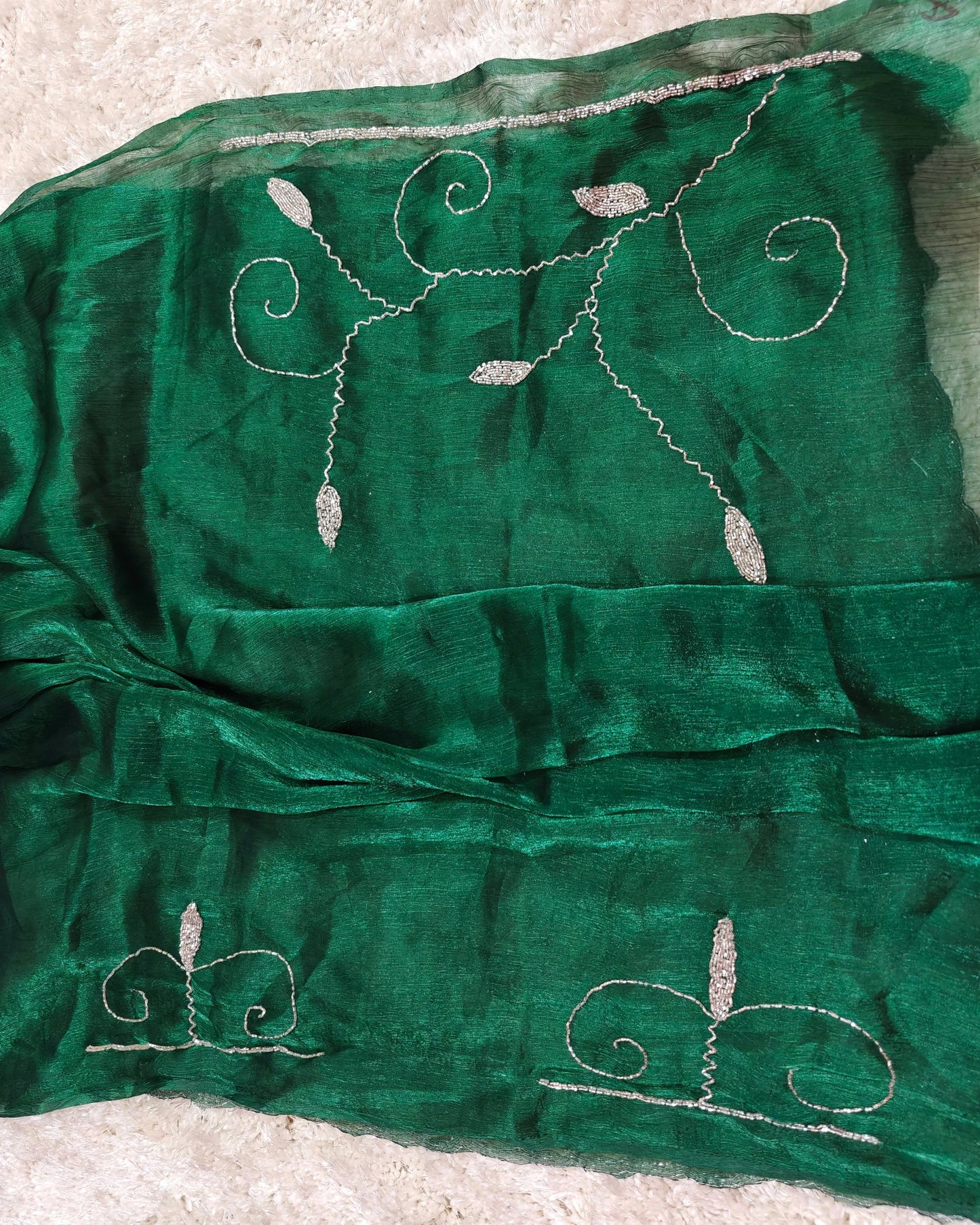 Myra - RT2026033 Premium Jimmy Choo Saree | Cut Dana Hand Work | Party & Wedding Wear - View 4 | RAJRANI TRENDS