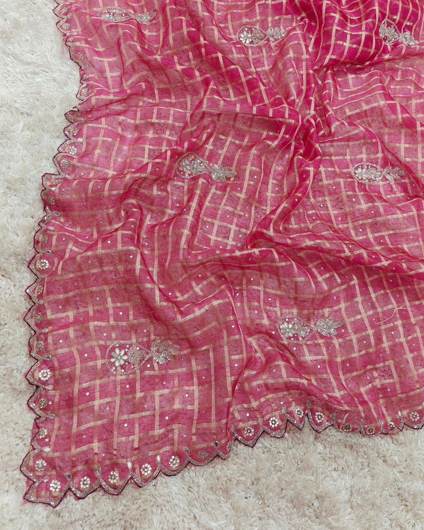 Riddhima – RT2026045 Tissue Organza Saree with Zari & Stone Work | RAJRANI TRENDS