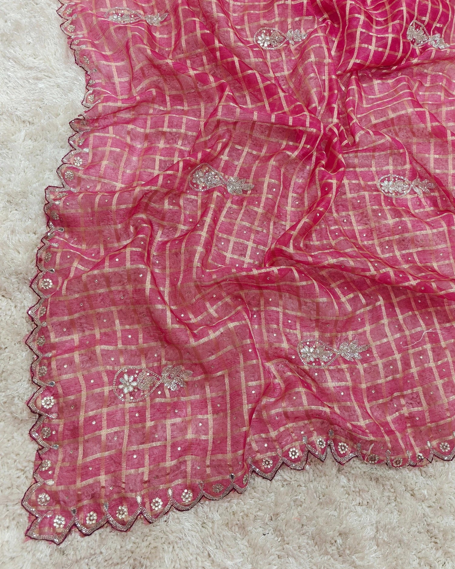 Riddhima – RT2026045 Tissue Organza Saree with Zari & Stone Work | RAJRANI TRENDS