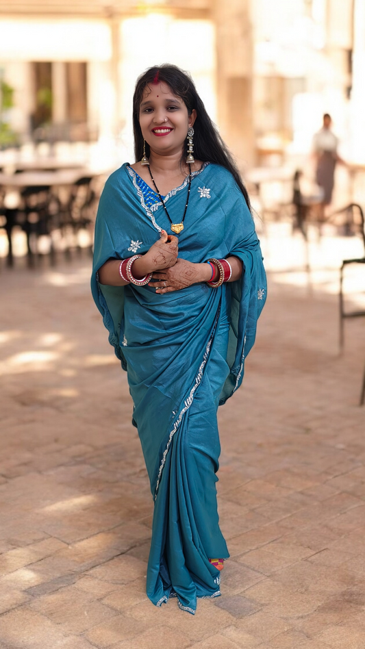 Godavari - RT2026007 (Silver Border) - View 2 | RAJRANI TRENDS