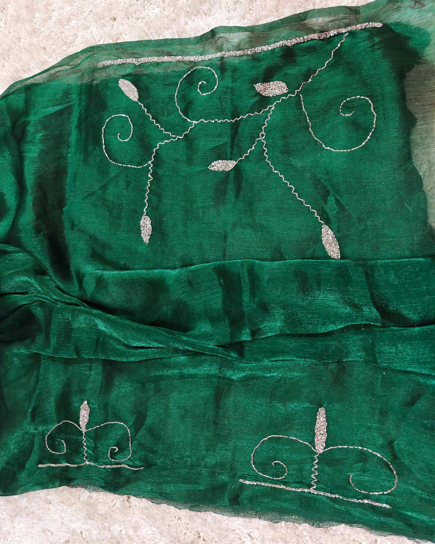 Myra - RT2026033 Premium Jimmy Choo Saree | Cut Dana Hand Work | Party & Wedding Wear - View 4 | RAJRANI TRENDS