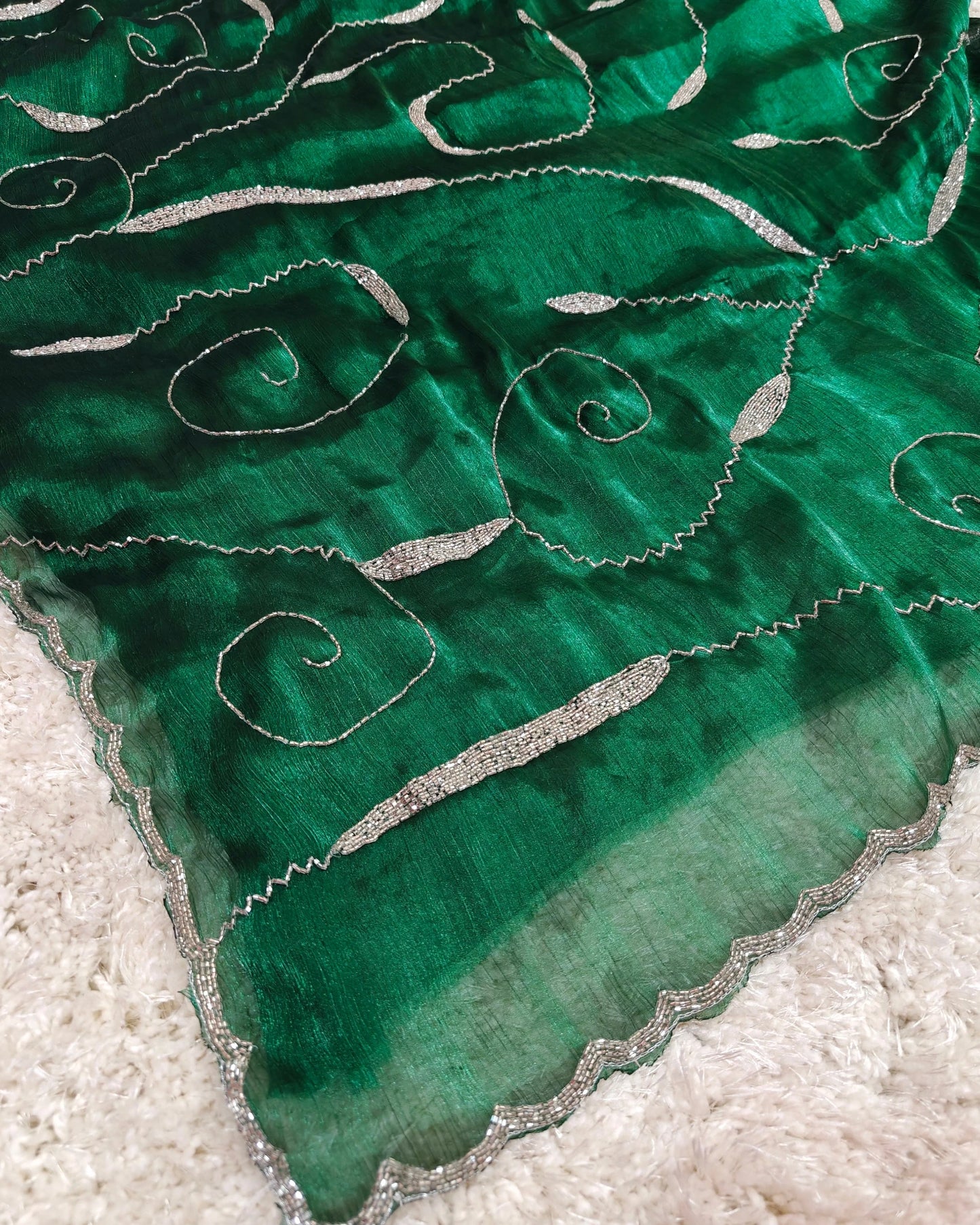 Myra - RT2026033 Premium Jimmy Choo Saree | Cut Dana Hand Work | Party & Wedding Wear - View 3 | RAJRANI TRENDS