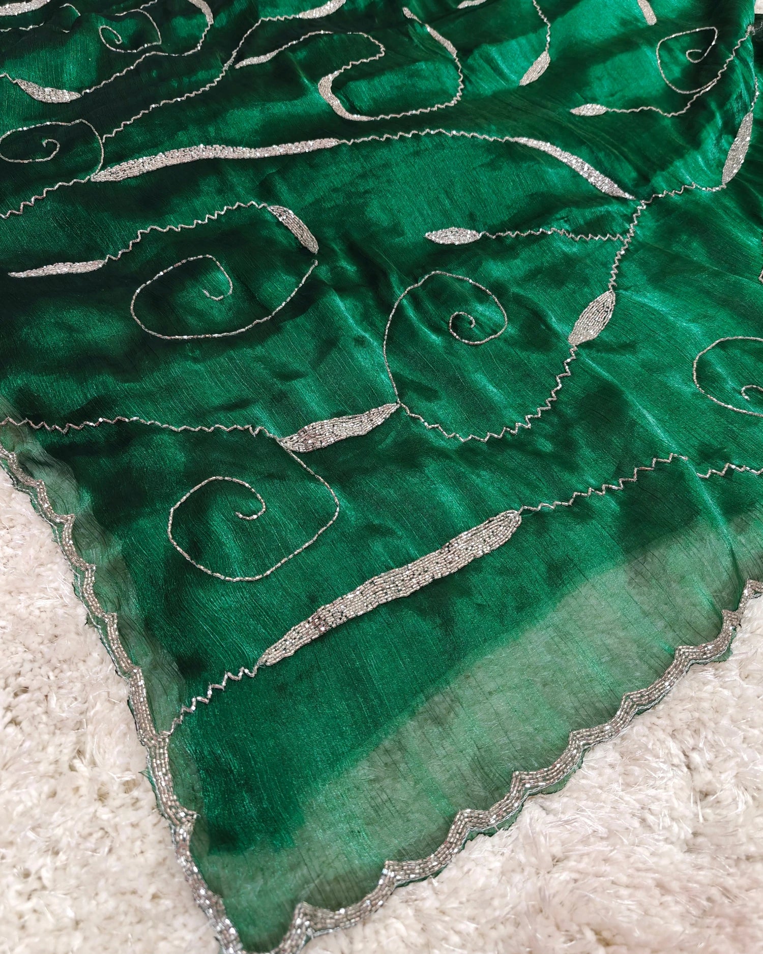 Myra - RT2026033 Premium Jimmy Choo Saree | Cut Dana Hand Work | Party & Wedding Wear - View 3 | RAJRANI TRENDS