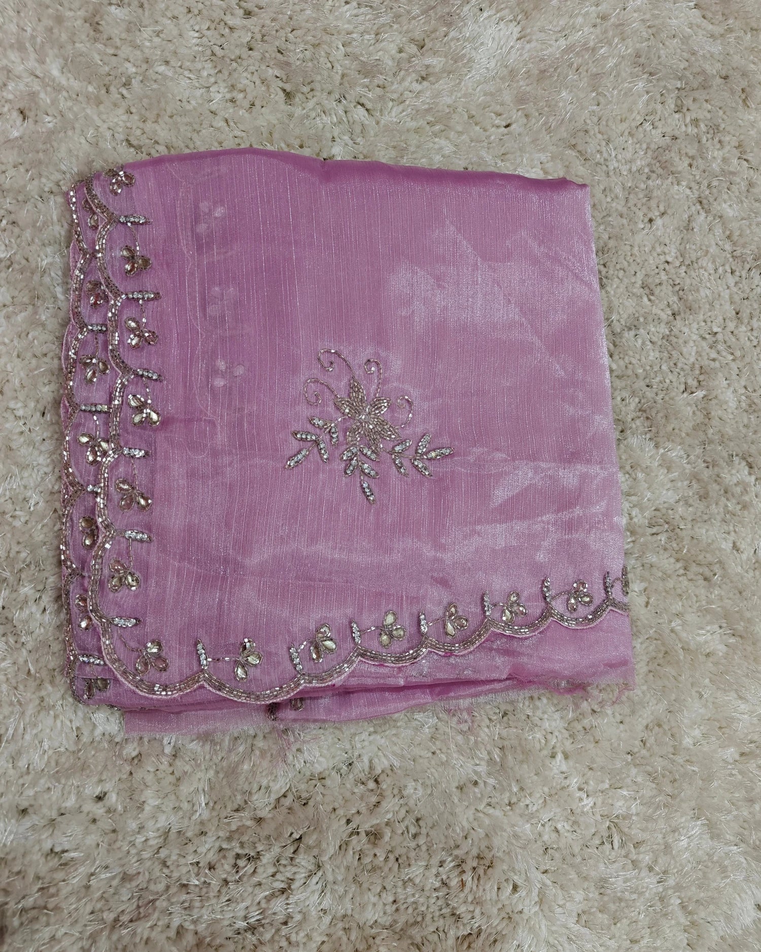 Ira - RT2026030 Premium Jimmy Choo Saree | Cat Dana Hand Work - View 2 | RAJRANI TRENDS