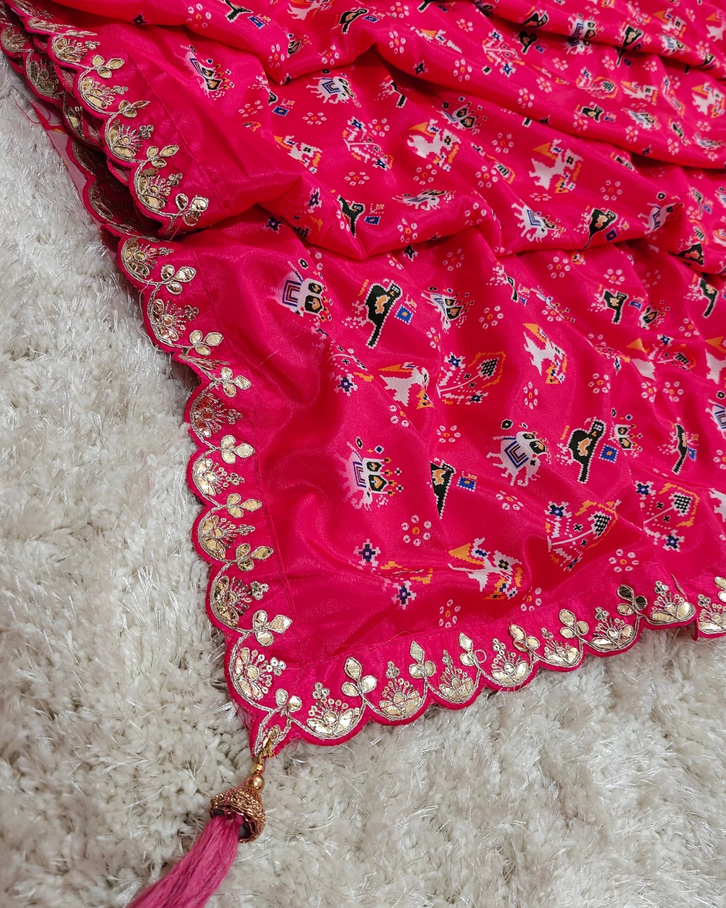 Kshipra - RT2026014 (Red Elephant Print) | RAJRANI TRENDS