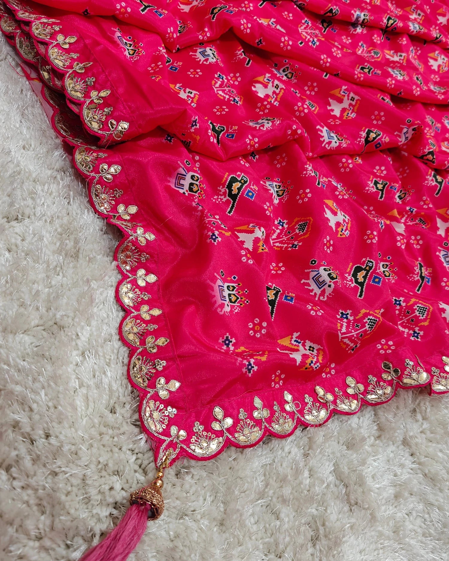 Kshipra - RT2026014 (Red Elephant Print) | RAJRANI TRENDS