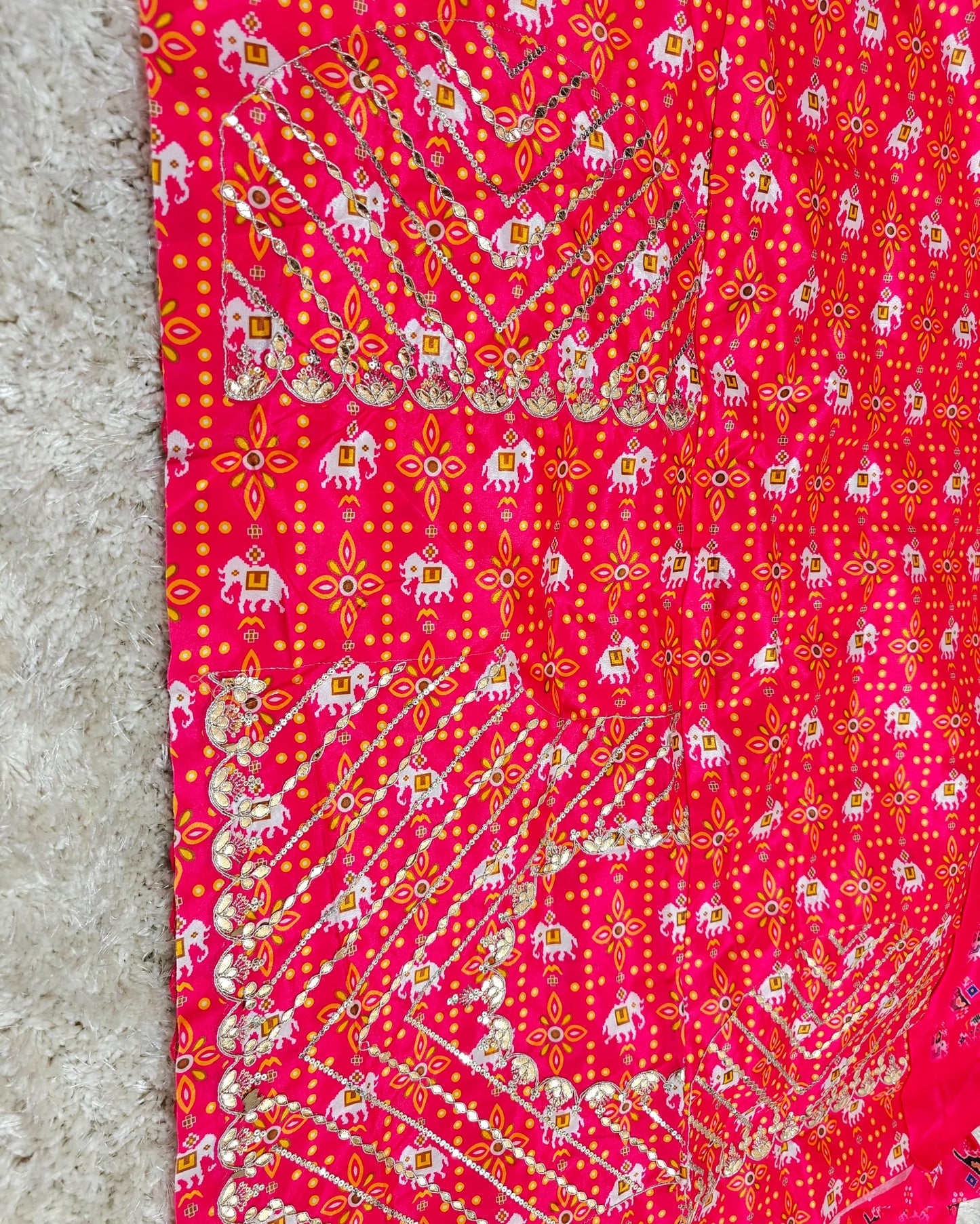 Kshipra - RT2026014 (Red Elephant Print) - View 3 | RAJRANI TRENDS