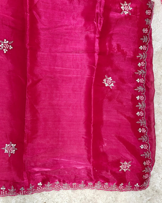 Radhika - RT2026035 Premium Jimmy Choo Saree | Cut Dana Hand Work Designer Saree | RAJRANI TRENDS