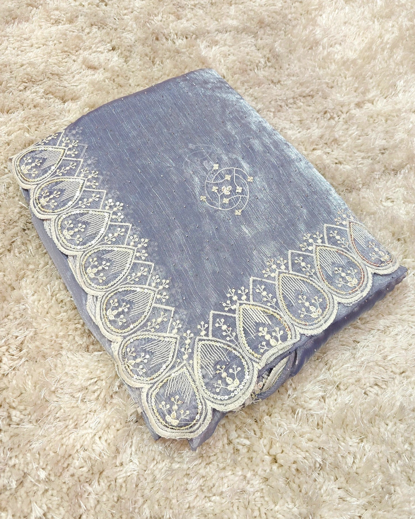 Kavya – RT2026042 Jimmy Choo Saree with Thread Embroidery Border - View 3 | RAJRANI TRENDS