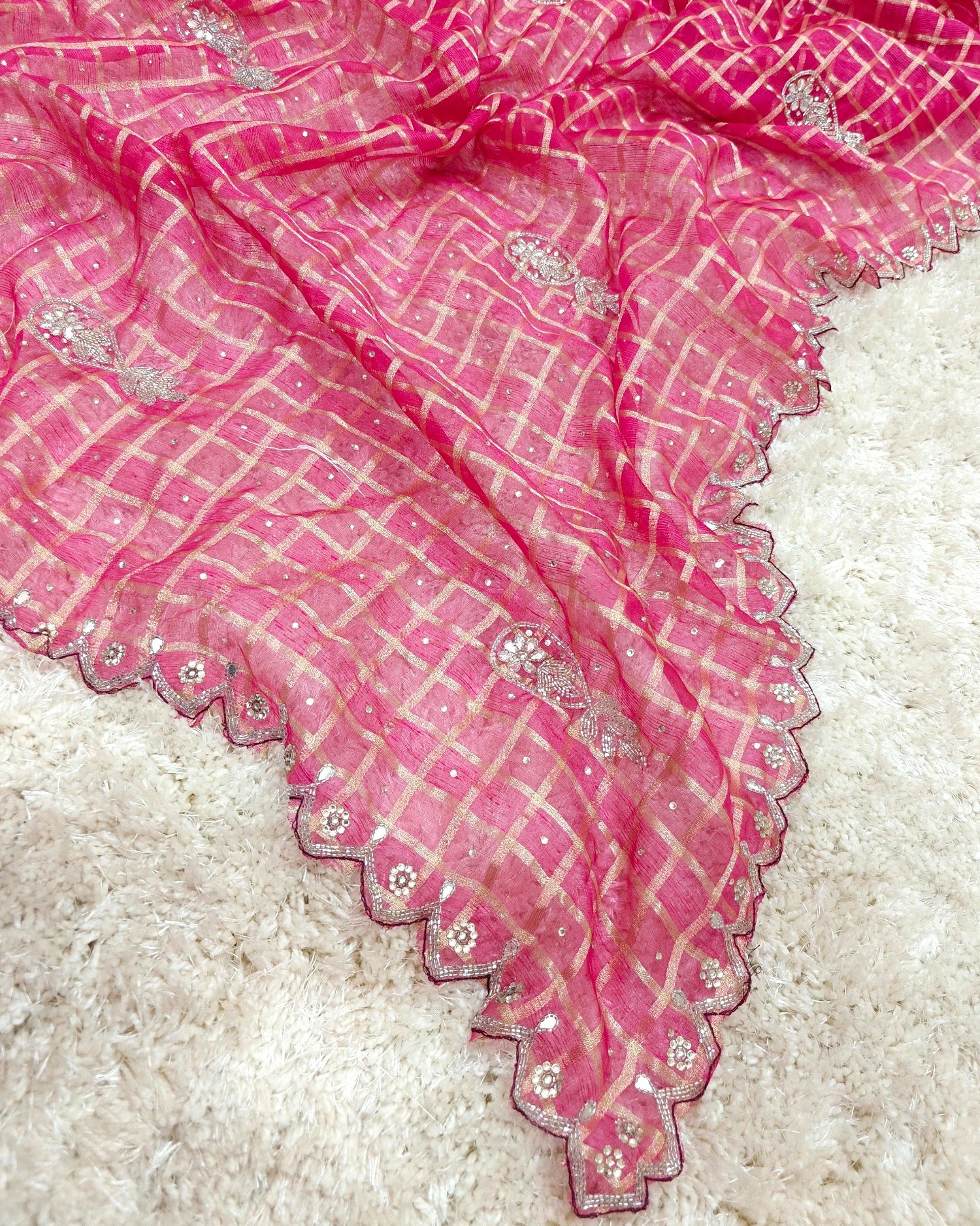 Riddhima – RT2026045 Tissue Organza Saree with Zari & Stone Work - View 2 | RAJRANI TRENDS