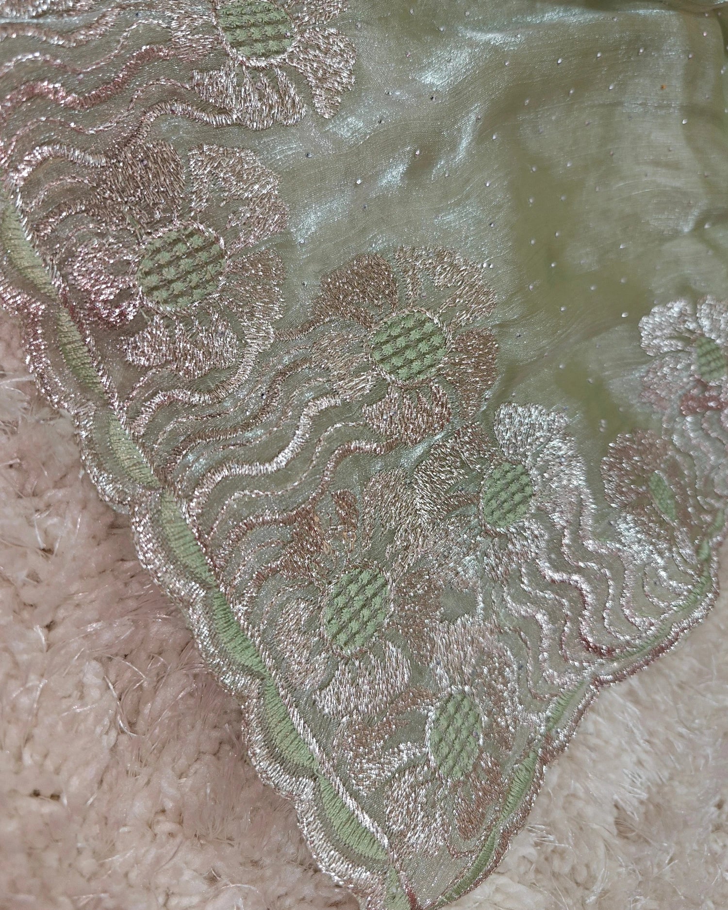 Meher – RT2026043 Jimmy Choo Saree with Thread Embroidery Border - View 4 | RAJRANI TRENDS